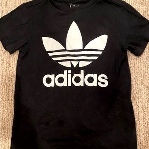 girls black adidas shirt
